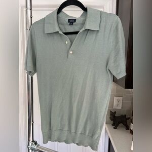 J.Crew Light Green Polo Sweater